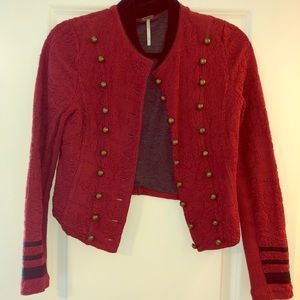 Free People Military Style Blazer